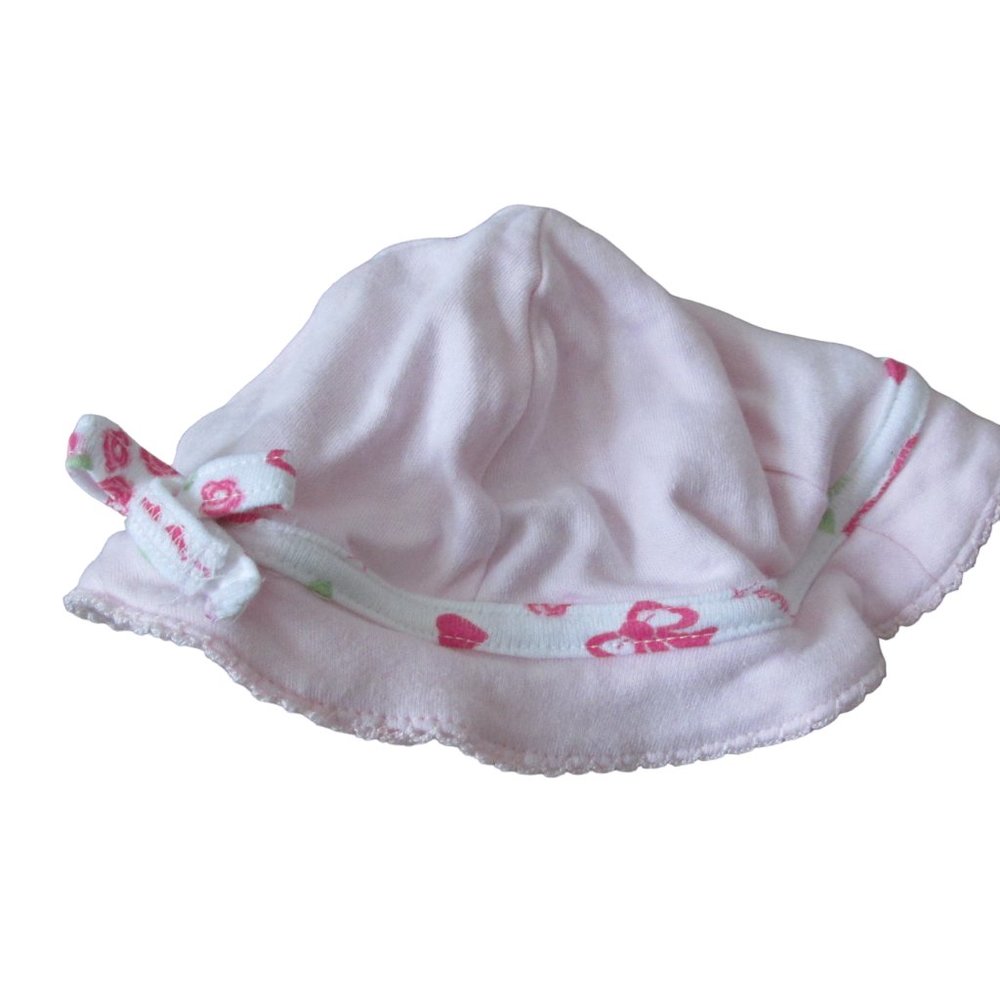 Pullover Sun Hat‎ Infant Girls Size 3-6M Pink Beach Summer Hot